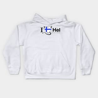 I love Hel Helsinki devil Kids Hoodie